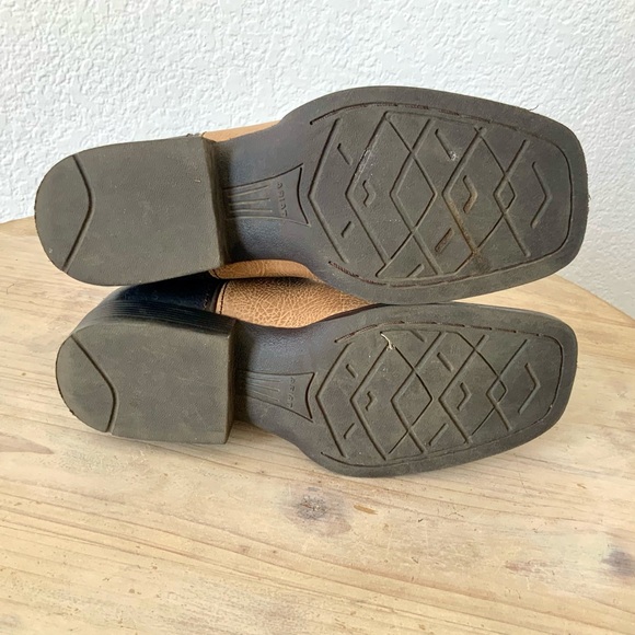 Ariat Square Toe, Leather, Western Boots, Little Boys Size 2.5 - Picture 9 of 10